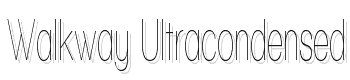 Walkway-Ultracondensed font